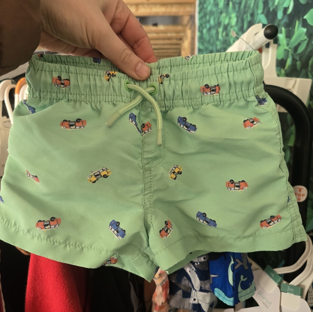 Zara Toddler Boys Car Swim Trunks